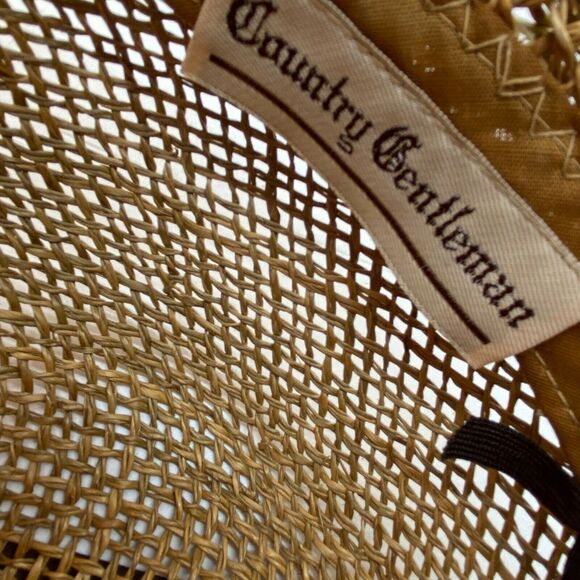 Newspaper Boy Straw Hat Vintage Country Gentleman Mens Brown Applejack One Size - Picture 7 of 14